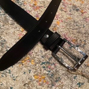 NWT Leather Belt w/ Bling Buckle L